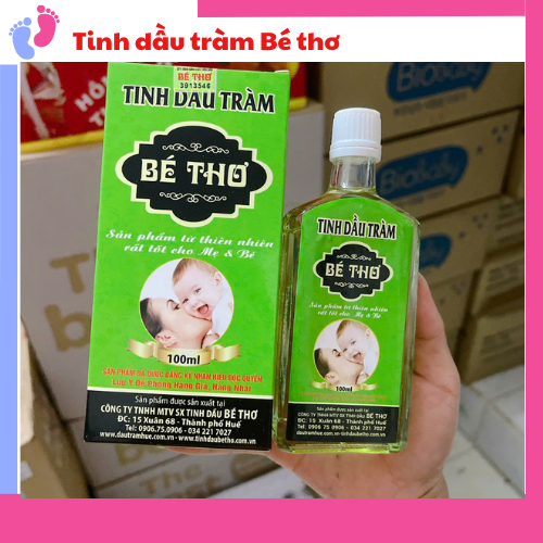 Tinh dầu tràm bé thơ 50ml/100ml giữ ấm cơ thể bé saubabi