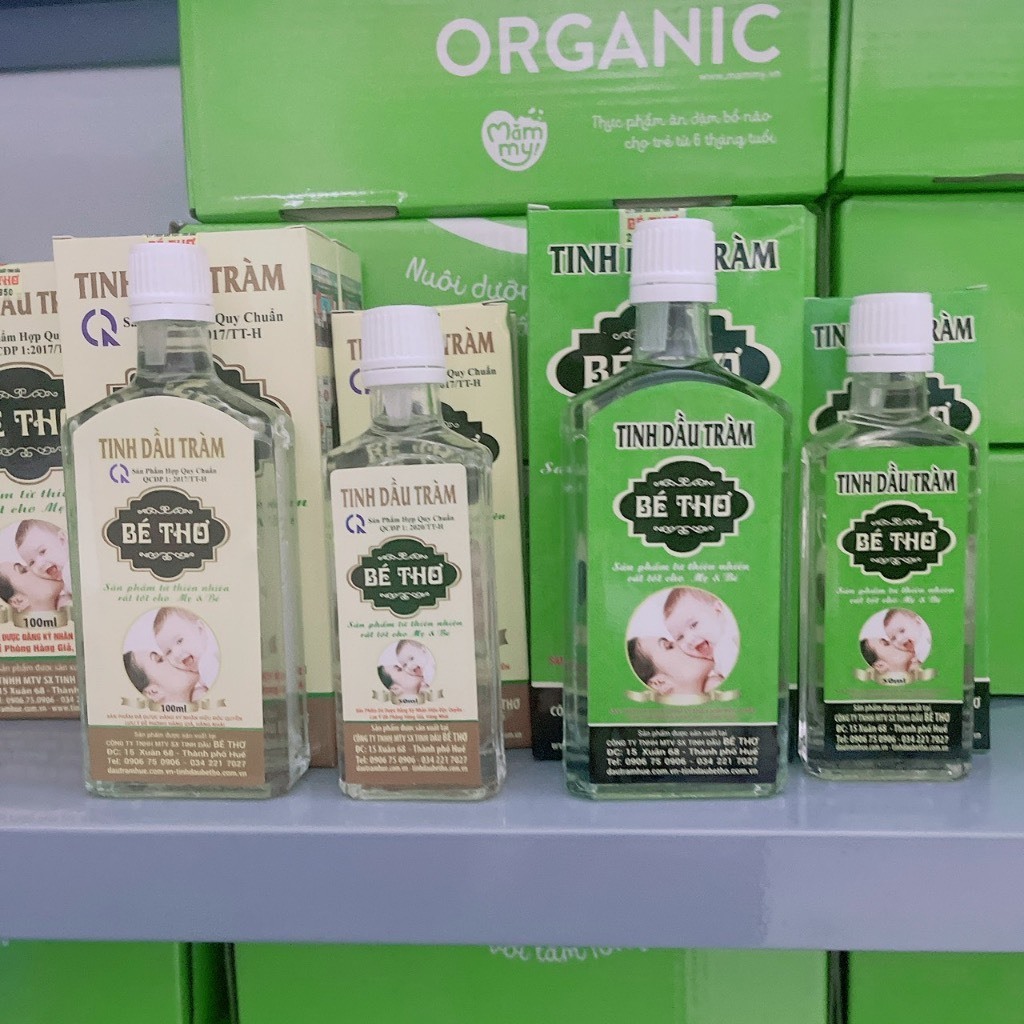 Tinh dầu tràm bé thơ 50ml/100ml giữ ấm cơ thể bé saubabi