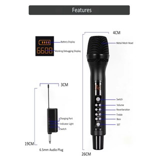 Micro Đa Năng AZpro Az138 Chỉnh Bass, Treble, Echo, Âm Lượng Ngay Trên Thân Mic Phù Hợp Với Amply, Loa Kéo, Mixer