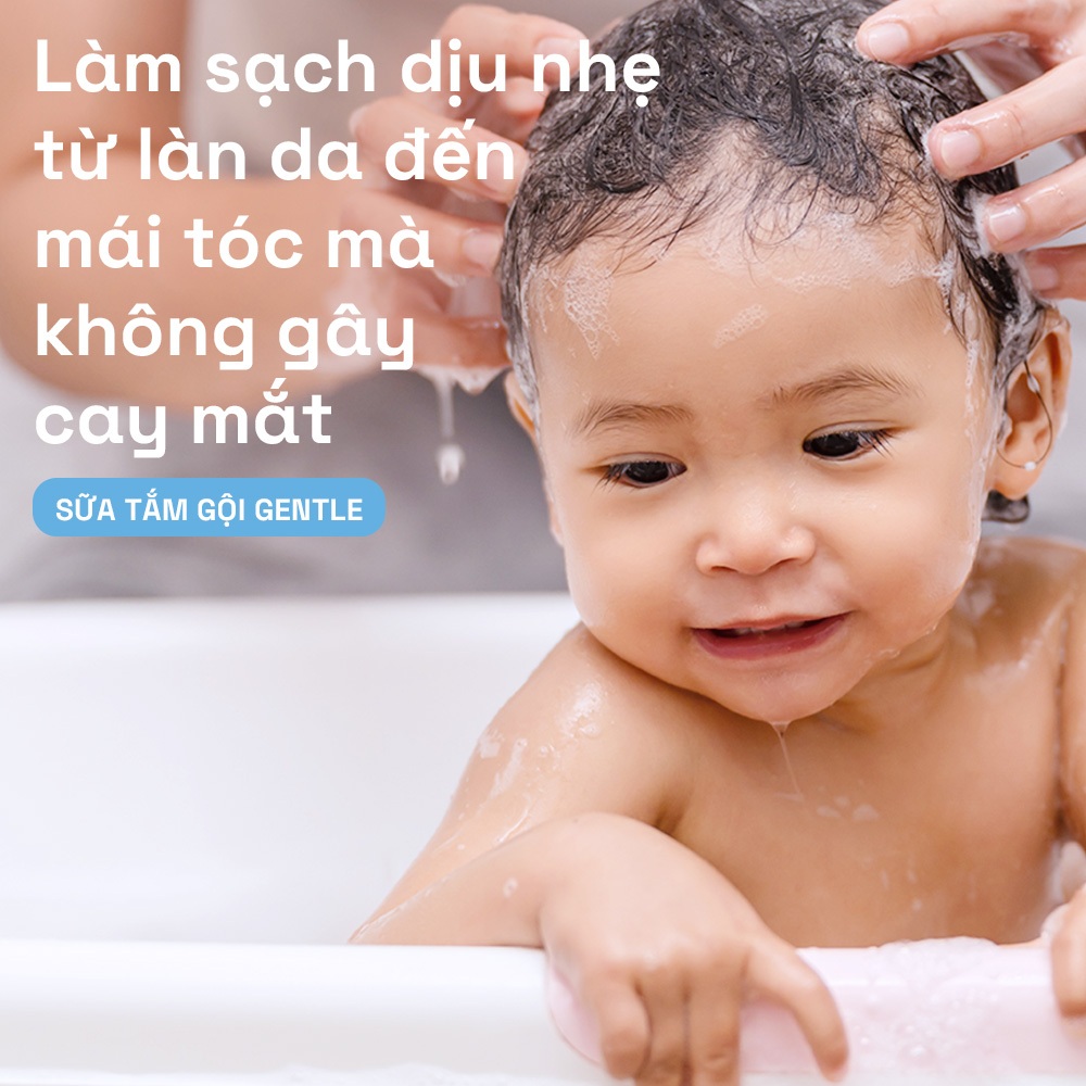 Ảnh [LIVE] Combo 2 Sữa tắm gội dịu lành cho bé Cetaphil Baby Gentle Wash & Shampoo 400ml/chai 1