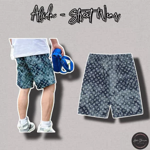⚡️[Hight Quality] Quần Đùi Shorts Denim 1-\/ Cloud Ready To Wear - Điểm Nhấn Monogram Phối Mây Trời Cao Cấp Nam Nữ
