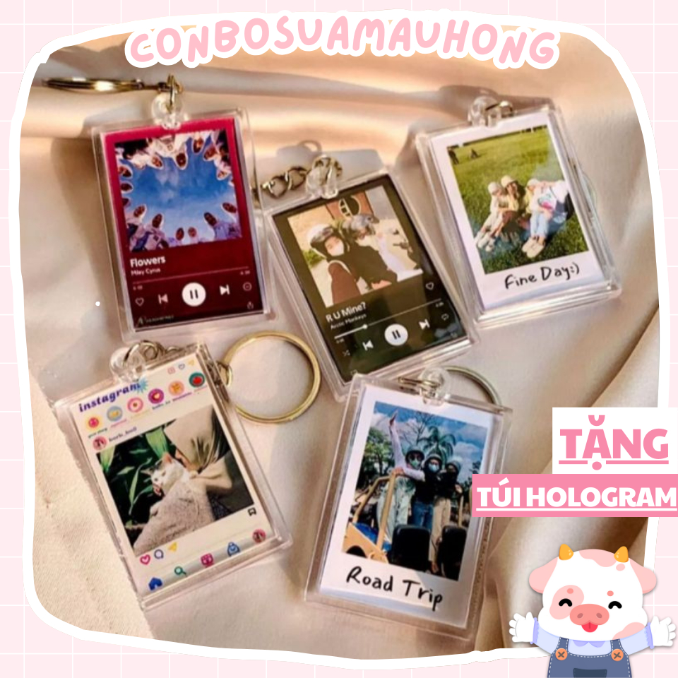 Móc Khoá Thay Ảnh – CUSTOM KEYRING In Ảnh Theo Yêu Cầu