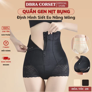 Quần Gen Nịt Bụng DBRA CORSET Định Hình Cạp Cao Kéo Khóa Có Nẹp Chống Cuộn Siết Eo Thon Gọn - GB.25