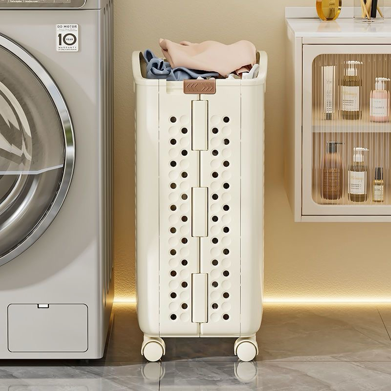 Giỏ gấp gọn đựng quần áo, đồ chơi có bánh xe
