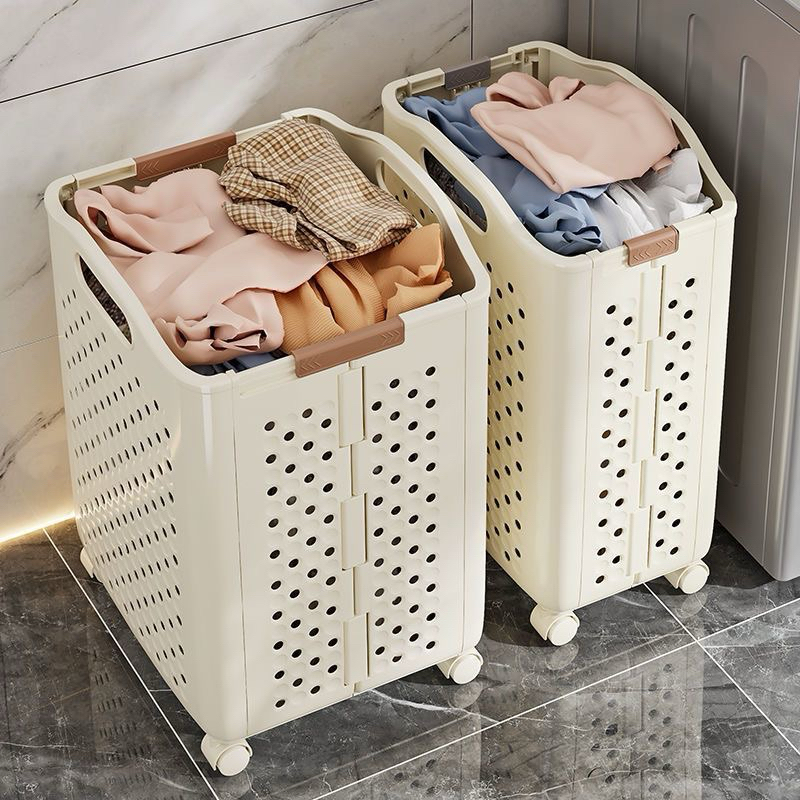 Giỏ gấp gọn đựng quần áo, đồ chơi có bánh xe