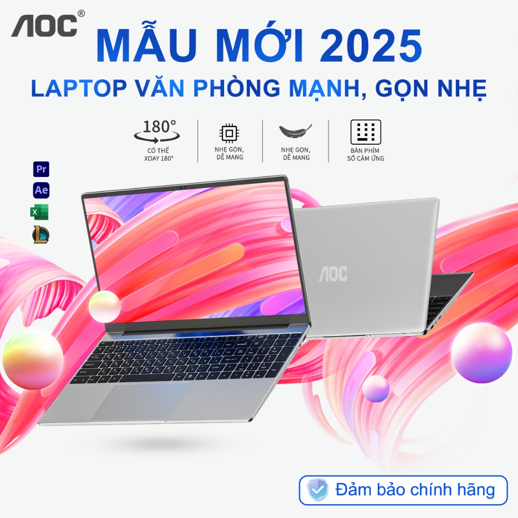 Laptop AOC NoteBook giá rẻ 15.6 inch, Intel N5095, Ram 16GB, SSD 512GB ...