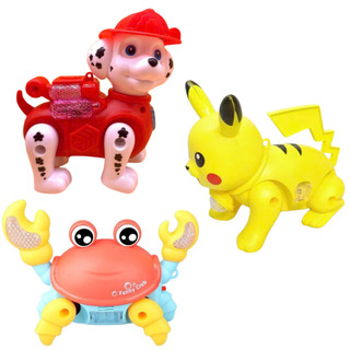 Đồ chơi các con vật chạy pin biết đi,có đèn và vui nhộn cho bé dắt đi chơi Toy