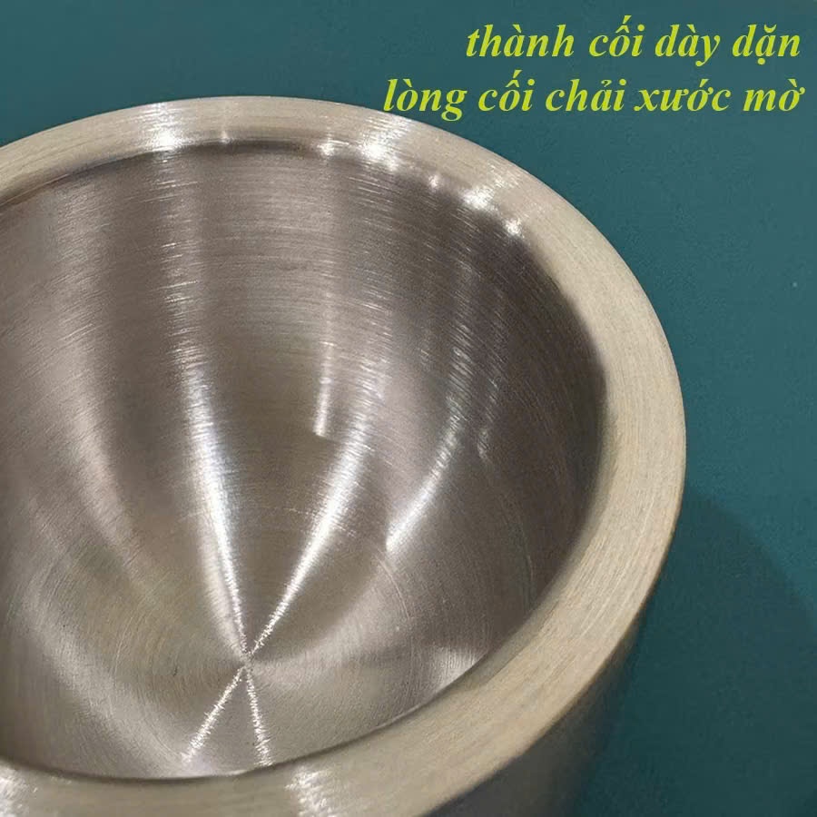 Set Cối Có Nắp Đậy Chống Bắn,Dụng Cụ Giã Gia Vị Nhà Bếp Tiện Lợi Mỗi Ngày - BỘ CỐI CHÀY GIÃ INOX 304 ĐA NĂNG
