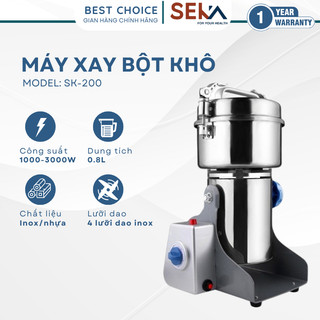 Máy xay bột khô Seka SK 200 xay bột nghiền ngũ cốc hạt khô mịn dễ sử dụng