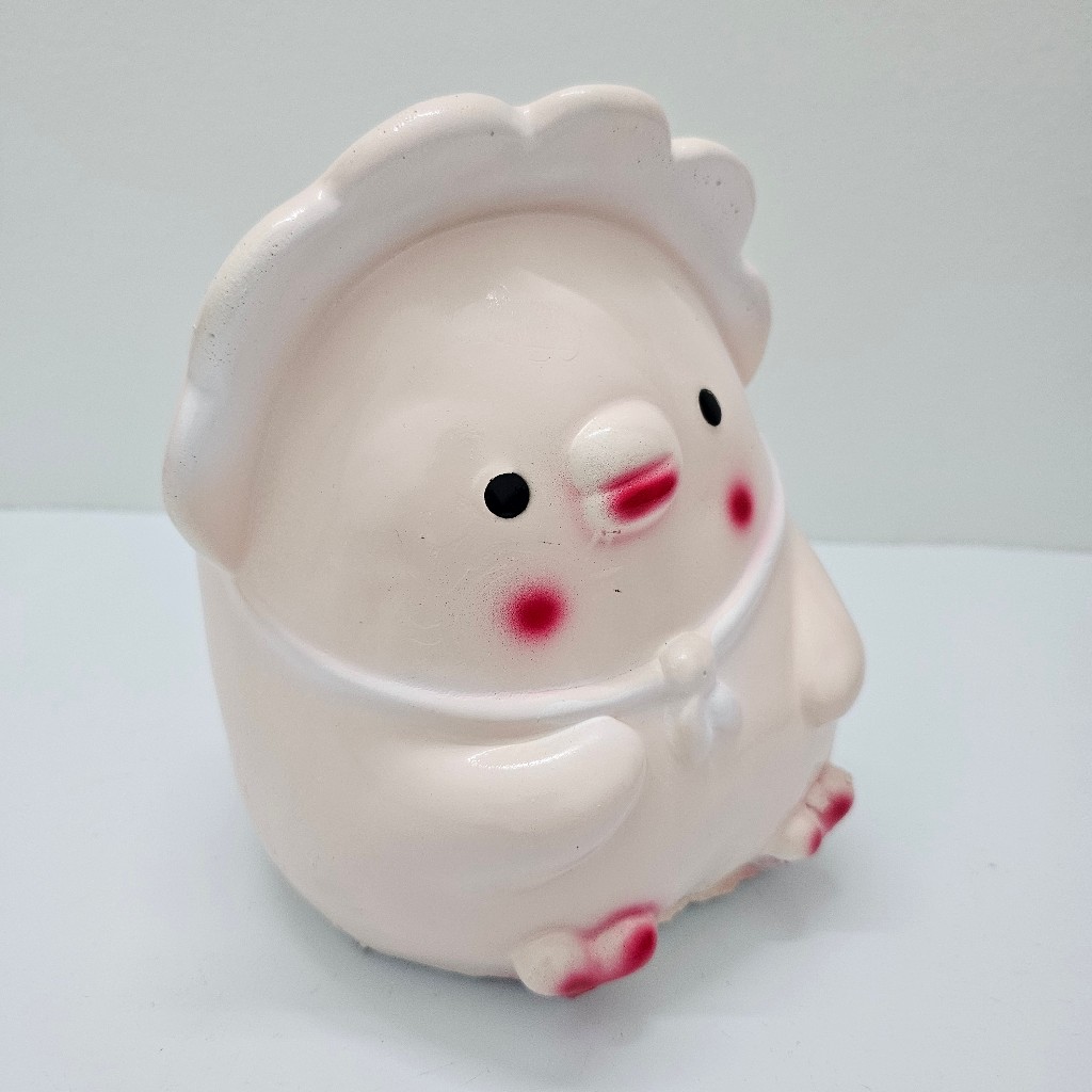 Heo Đất Lợn Đất gà đội mũ SIZE TO lỗ tròn đáng yêu Ống heo tiết kiệm tiền,trang trí,quà tặng