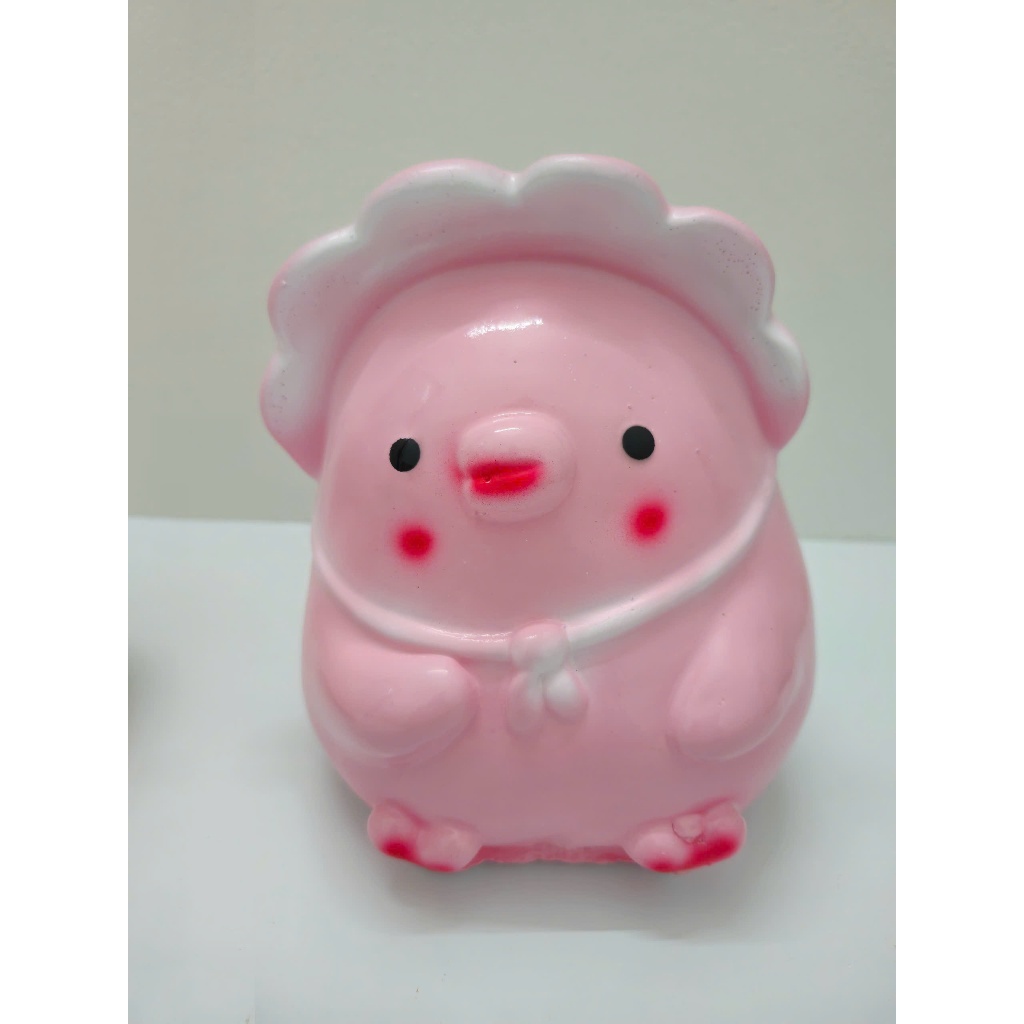 Heo Đất Lợn Đất gà đội mũ SIZE TO lỗ tròn đáng yêu Ống heo tiết kiệm tiền,trang trí,quà tặng