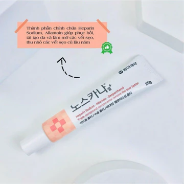 Kem Sẹo NOSCANA Nội Địa Hàn Quốc - Làm Mờ Sẹo. Tuýp 20gram- LÊ NGA-NHÂN SÂM HÀN QUỐC