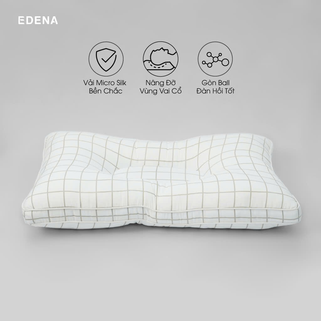 Ảnh Ruột Gối Giảm Ngáy Edena 45x65cm - Giao Màu Ngẫu Nhiên 1
