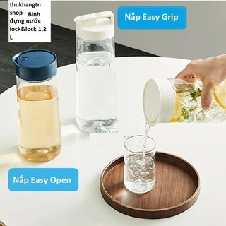 Bình Đựng Nước với nắp thiết kế mở bằng 1 chạm dung tích 1.2L Tiện Lợi