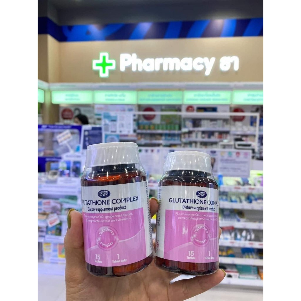 Vin ung chm sc da Boots Glutathione Complex 250mg trng da t bn trong  | Shopee Vit Nam