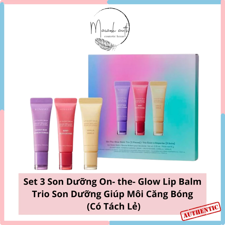 Set Son Dưỡng Laneige Lip Glowy Balm Dạng Tuýp Hiệu Ứng Căng Bóng Môi (Có Tách Lẻ)