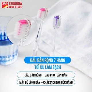 Bộ 3 Bàn Chải Đánh Răng Lông Mềm Đầu Rộng Làm Sạch Răng Nhẹ Nhàng Êm Dịu Nướu KURASHI RHYTHM