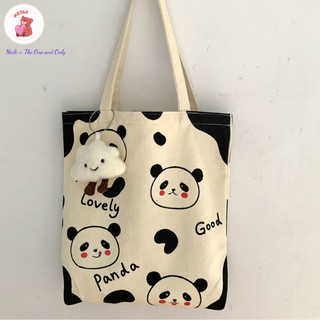 Túi Vải Canvas Gấu Trúc Dễ Thương MEILI STORE