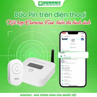 Chuông Cửa Thông Minh HUNONIC NOKA - Báo Khách Tức Thì & Thông Báo Qua Điện Thoại
