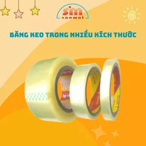 Combo 2 cuộn Băng keo trong các loại / Băng keo văn phòng Loại Nhỏ - VPP Sao Mai