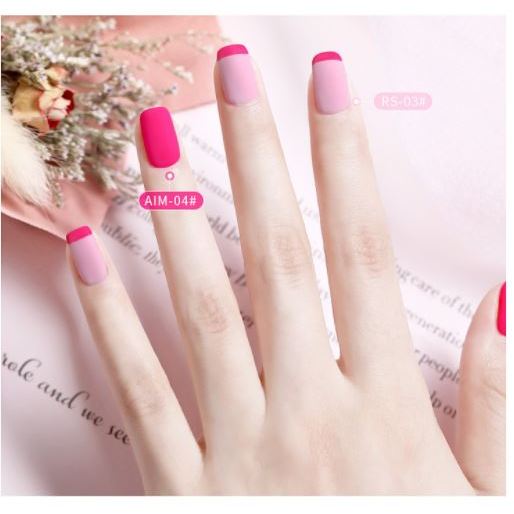 Sơn gel AS NEON mã AIM mẫu chai đỏ nhọn 9 chai 15ml siêu HOT siêu xịn