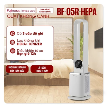 Quạt không cánh lọc không khí HEPA và Ion Fujihome, quạt đứng đặt sàn làm mát đối lưu không khí điều khiển từ xa