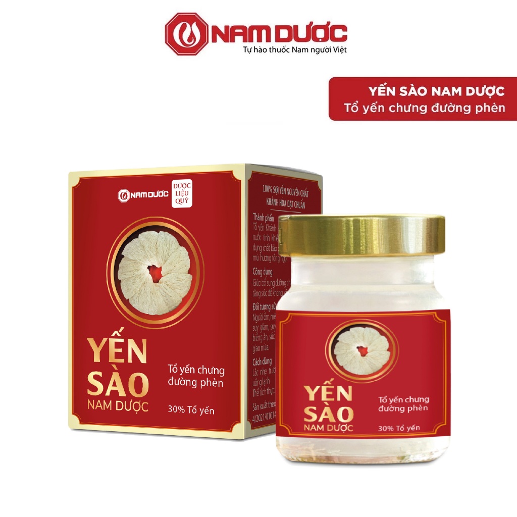 Ảnh Yến sào Nam Dược tổ yến chưng đường phèn , hộp 1 lọ 70ml 1