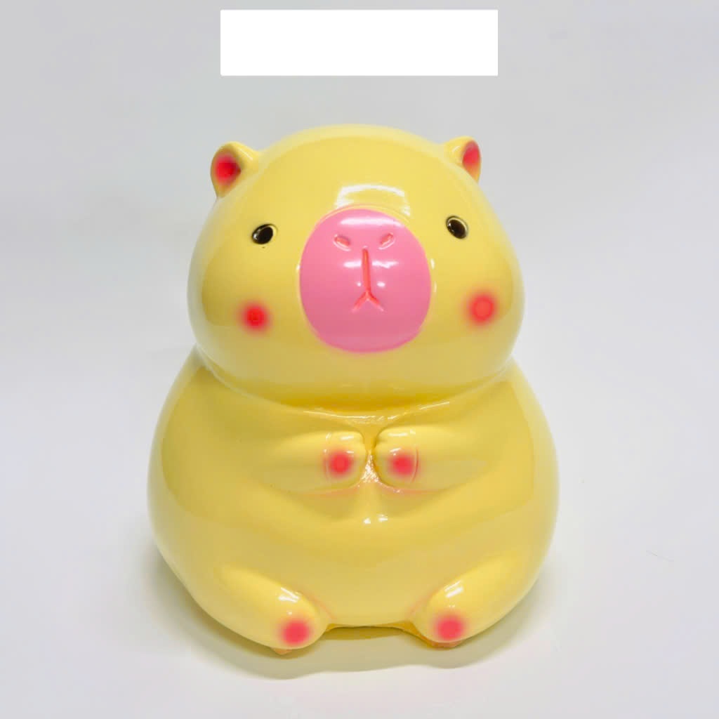 Heo Đất Lợn Đất Cappy Bara lỗ tròn(SIZE TO) cute Ống heo tiết kiệm tiền,trang trí,quà tặng CHINILINE