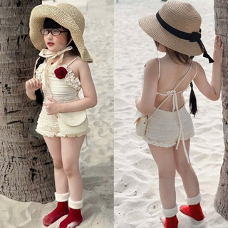 Bộ bé gái,Sét Jum ren xốp hoa trà cho bé gái
