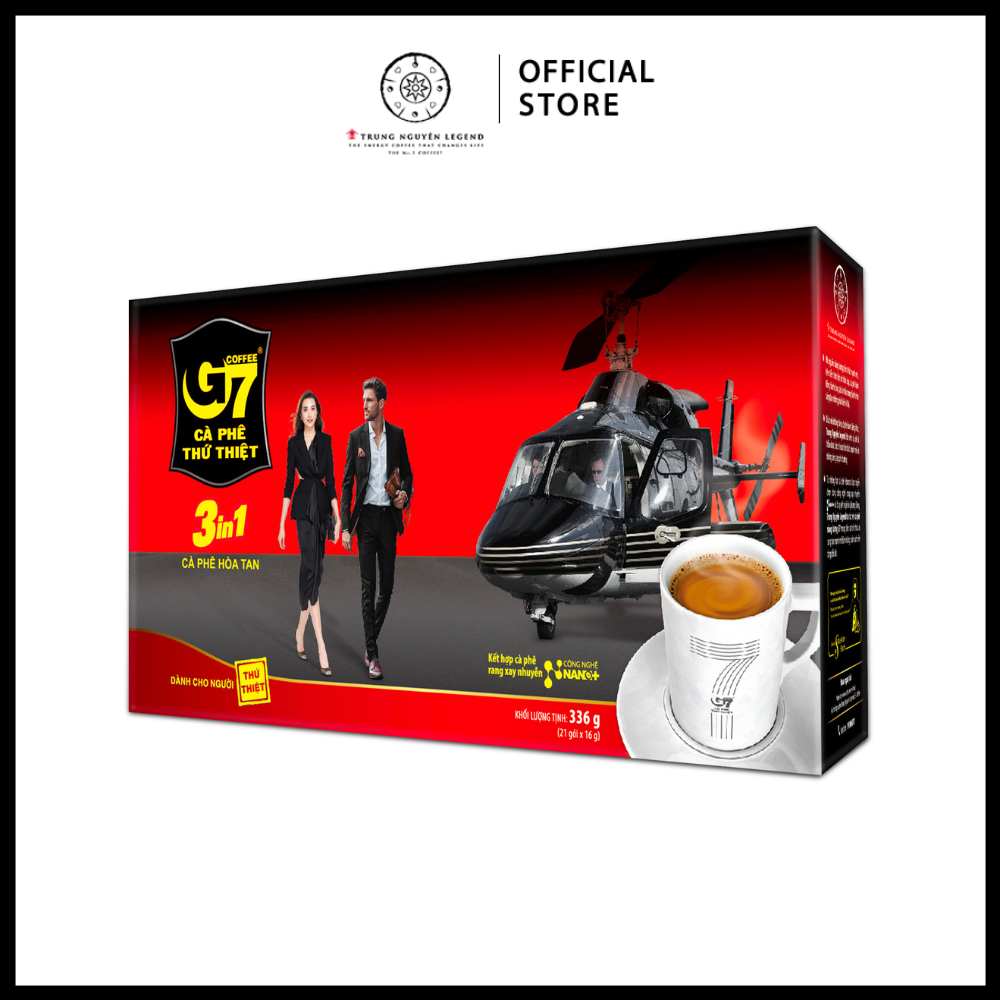 Trung Nguyên Legend – Cà phê sữa hòa tan G7 3in1 – Hộp 21 gói x 16gr