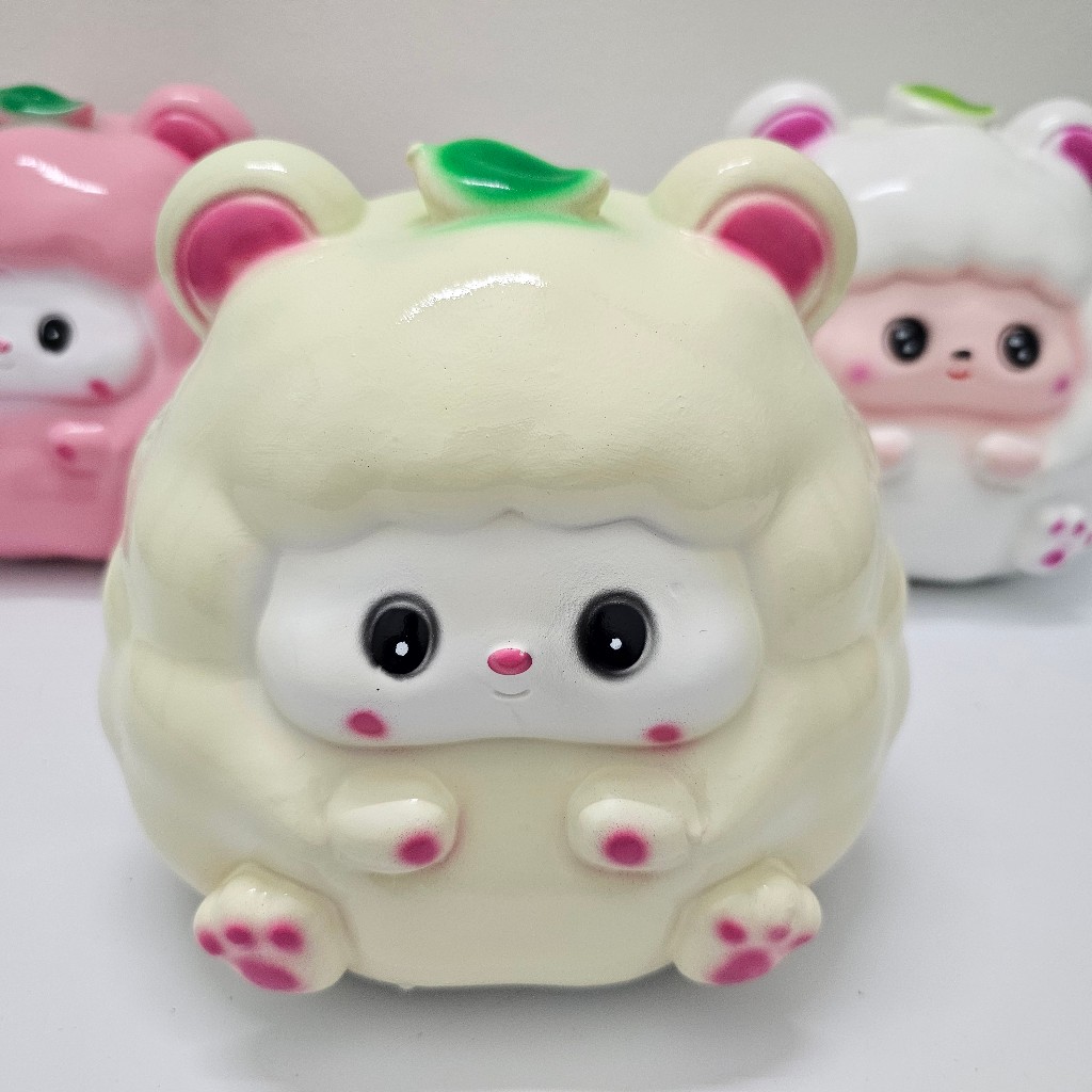 Heo Đất Lợn Đất Cừu Lá lỗ tròn đáng yêu cute Ống heo tiết kiệm tiền,trang trí,quà tặng