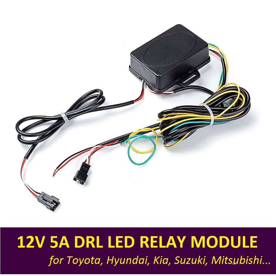Bộ Điều Khiển Module LED DRL Xe Hơi 12V 5A - 2 Chế Độ Đèn Chuyển Màu ...