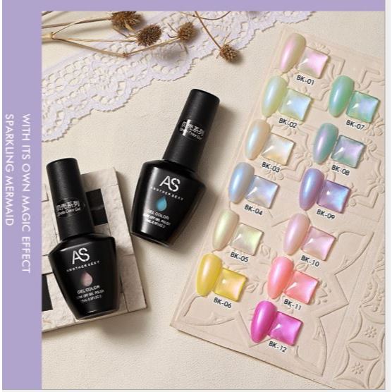 Sơn gel AS màu xà cừ BK chai 15ml