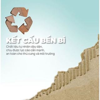 Đồ chơi Nhà giấy carton cào móng PetQ cho mèo
