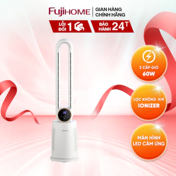 Quạt không cánh tích hợp lọc không khí bằng ion Fujihome BF-03R -động cơ không chổi than-BH 24 tháng