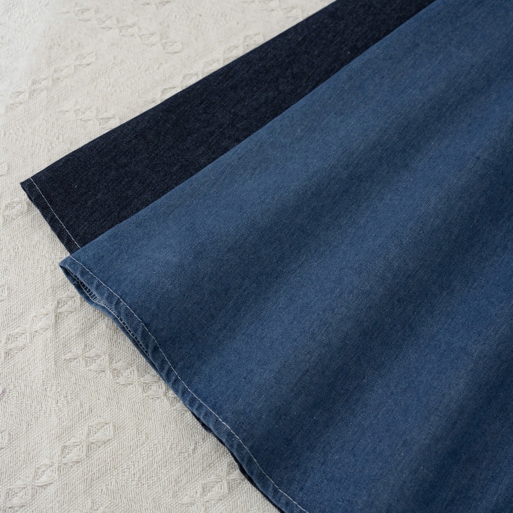 Ảnh Chân váy jeans nữ mã 2322 dáng xòe lưng thun co giãn – chân váy denim công sở basic dễ phối đồ 2