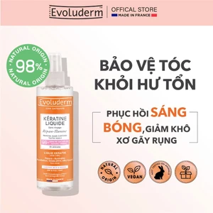 Xịt dưỡng tóc giúp nuôi dưỡng phục hồi độ bóng cho tóc khô và xỉn màu Evoluderm Brume Cheveur Keratine