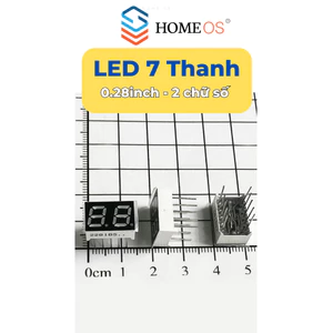 Led 7 Thanh 0.28inch 2 chữ số, Led đồng hồ, dương chung(sáng đỏ)