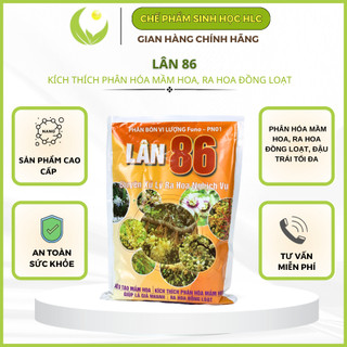 Lân 86 - Phân bón chuyên dụng kích thích mầm hoa, xử lý ra hoa nghịch vụ, gói 1kg cho hiệu quả cao.