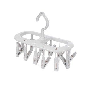 Mắc dù elip nhựa Việt Nhật 2803 gồm 12 kẹp nhỏ  tiện ích,móc chùm phơi quần áo, đồ lót, phơi đồ trẻ em tiện ích { H }