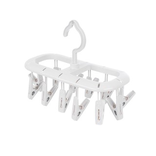 Mắc dù elip nhựa Việt Nhật 2803 gồm 12 kẹp nhỏ  tiện ích,móc chùm phơi quần áo, đồ lót, phơi đồ trẻ em tiện ích { H }
