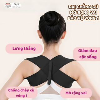 Đai Chống Gù Lưng Nam Nữ Đai Đeo Chống Gù Lưng Đai Nâng Ngực Bảo Vệ Vai Gáy Cột Sống NGÓI HOME - DCG01