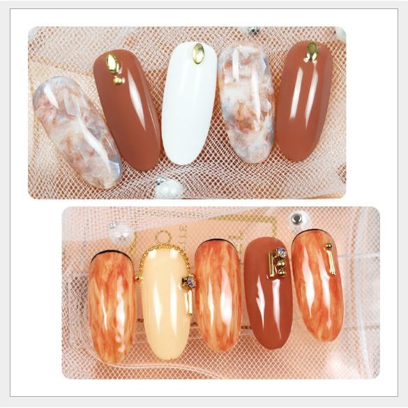 Set 6 chai sơn Gel AS màu Khaki KQ