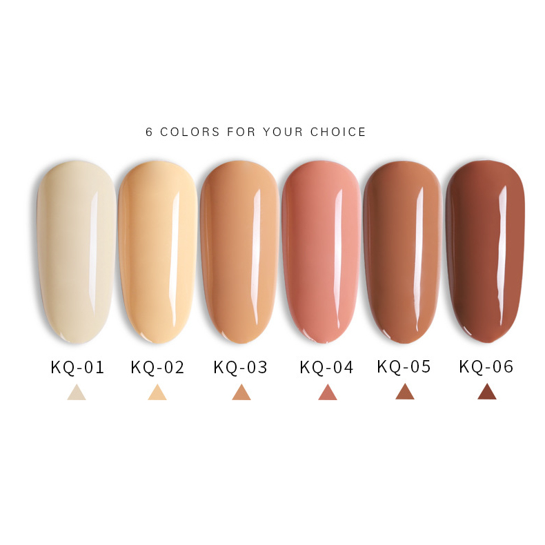 Set 6 chai sơn Gel AS màu Khaki KQ