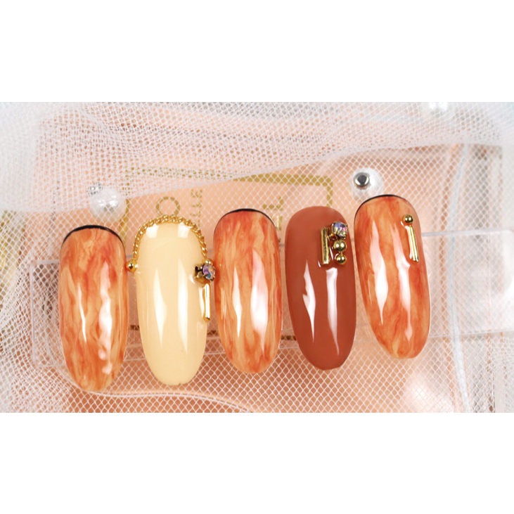 Set 6 chai sơn Gel AS màu Khaki KQ