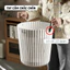 Giỏ Đựng Quần Áo Bẩn Nhựa PP Dẻo Có Quai Cố Định, Giỏ Đựng Đồ Vuông Tròn Thoáng Khí Dung Tích Lớn TULY