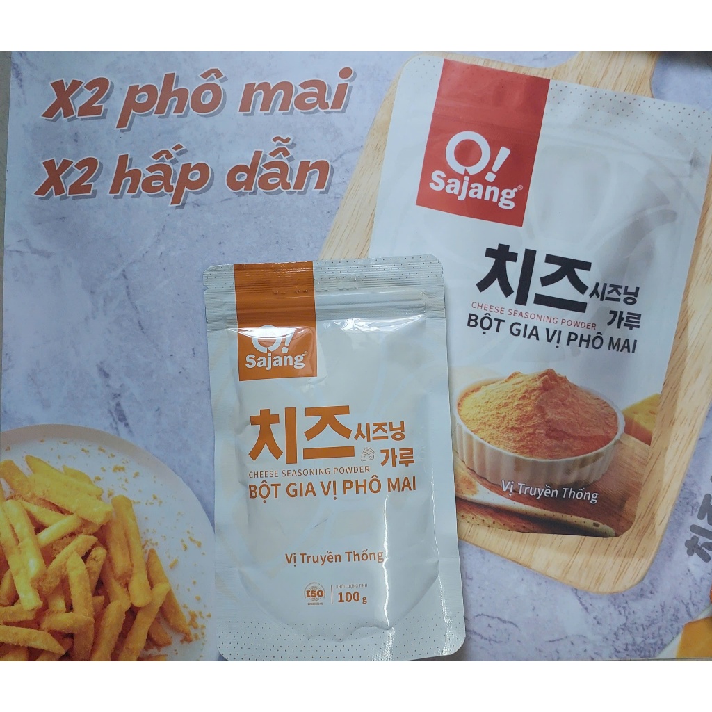 Gói 250g / Gói 100g Bột Phô Mai Cao Cấp Osajang