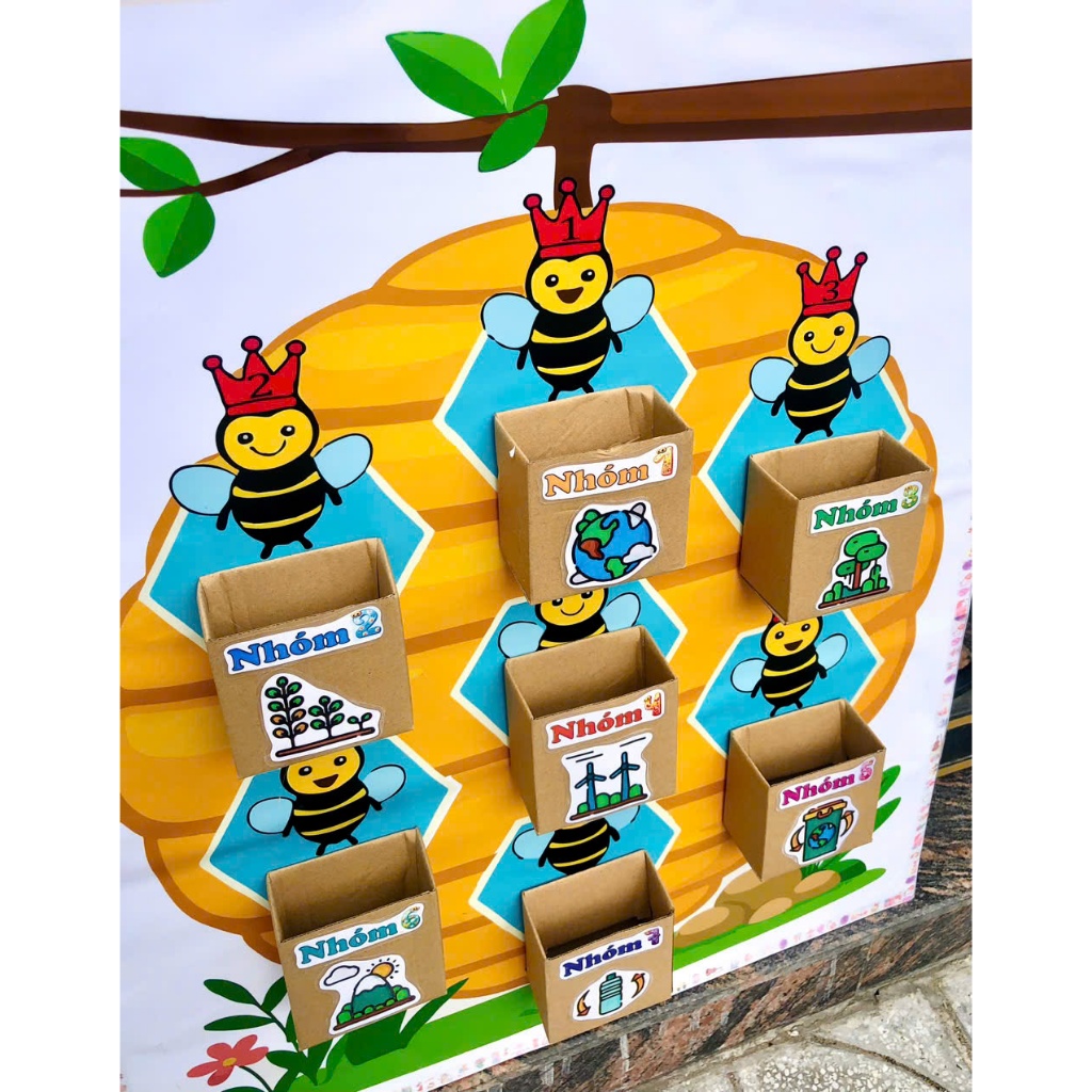BẢNG BÌNH CHỌN – GIÚP BÉ LAN TOẢ THÔNG ĐIỆP XANH NGAY TRONG LỚP HỌC 🍀🐝