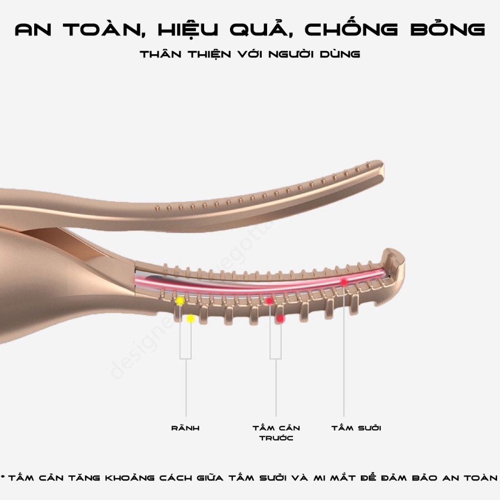 Ảnh Máy uốn mi nhiệt Lescolton phiên bản 2025 thiết kế 2 trong 1 làm dụng cụ uốn mi và chải mi để định hình mi đẹp hơn 4