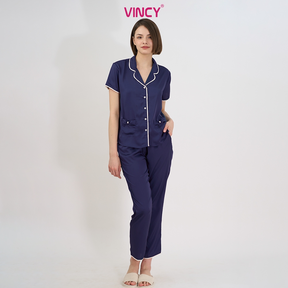 Ảnh Bộ Đồ Satin Dài Nữ Vincy BSD034W11 1